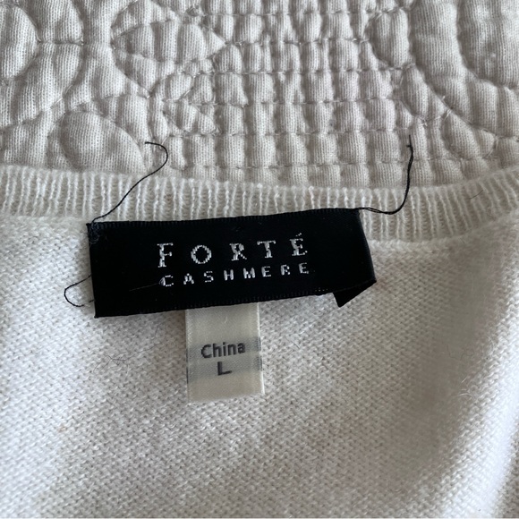 Forte white sleeveless cashmere shell/sweater - Picture 2 of 6